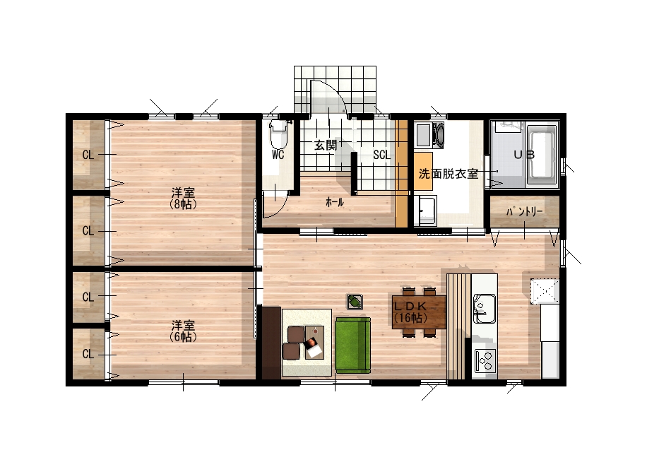 22坪コンパクト平屋プラン - 浜松市の注文住宅・リフォーム・耐震補強