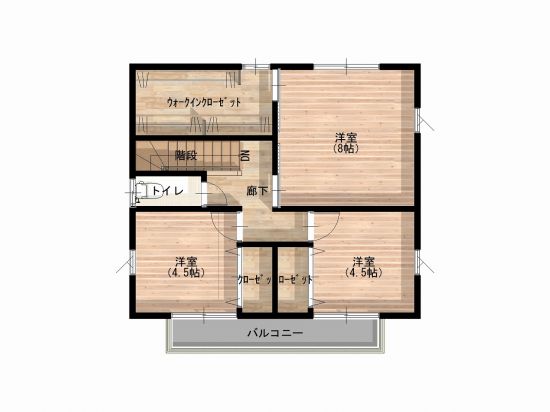 28坪コンパクト2階建てプラン
