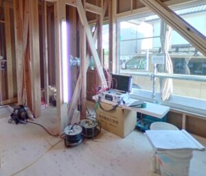 20260115-H様邸気密 磐田市H様邸 気密状況の確認を行いました